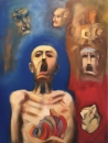 Il grido - olio su tela cm 80 x 50