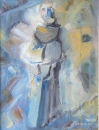 San Francesco - Olio su tela 35x45 